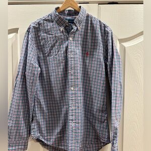 Vintage Ralph Lauren blue label plaid button down